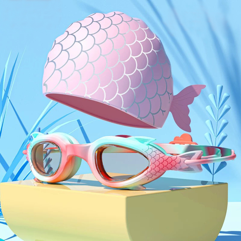 子供用スイミングゴーグル；防水・曇り止めシリコンスイミングキ - Aquatic Sports Cap のレビューと価格