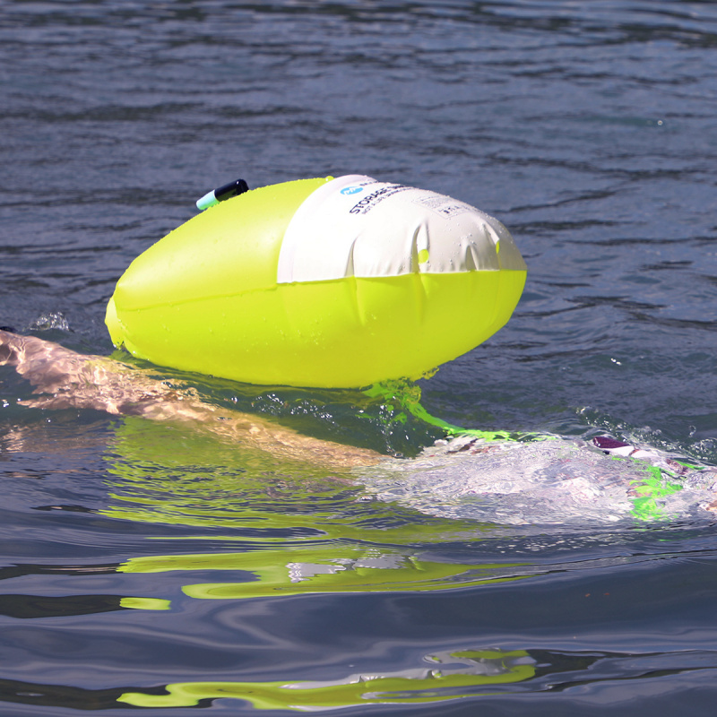 MARJAQE収納式スイムブイ（ウォーターボトルポケット付き - Swim Buoy Open Water のレビューと価格