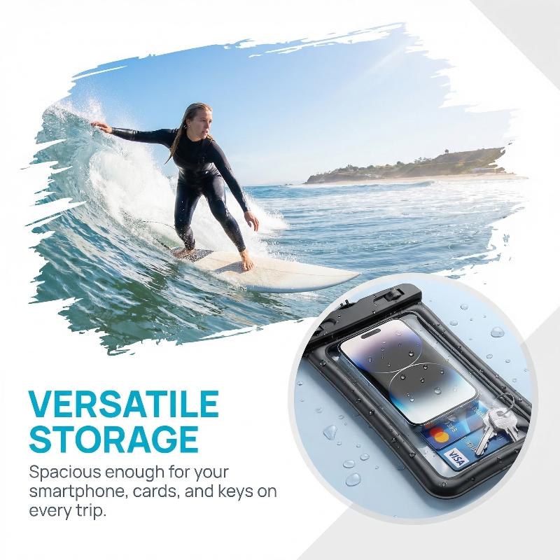 ★ ▲ ユニバーサルセルフシーリング防水電話バッグ、タッチス - Aquatic Sports のレビューと価格