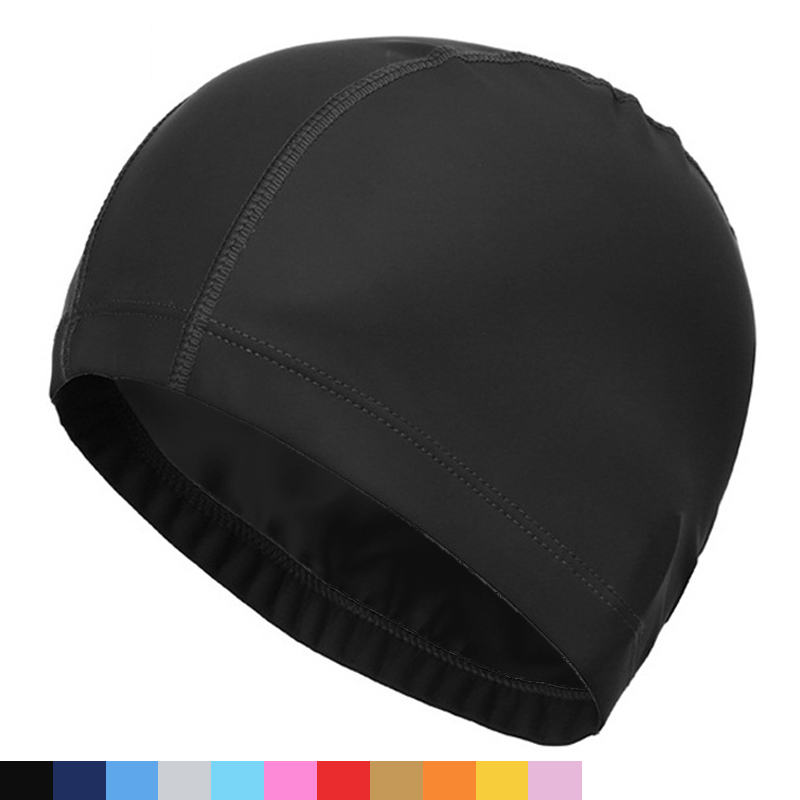 PU 生地水泳キャップ男性女性防水水泳プール帽子ウォータース - Aquatic Sports Cap のレビューと価格