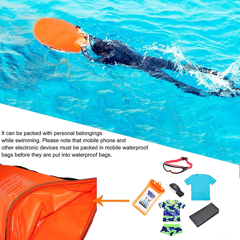 防水インフレータブルスイミングバッグ,電話ポーチ付き水泳バッ - Swim Buoy Open Water のレビューと価格